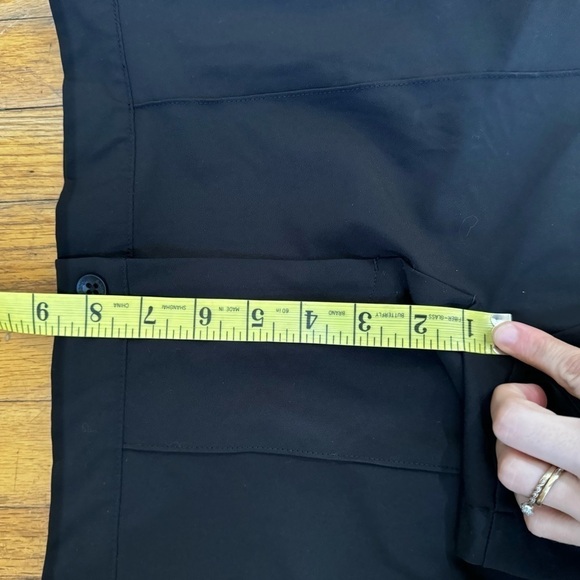 Slazenger Shorts XL Black Front Back Seamed Golf Stretch Casual Adjust Waist - Picture 7 of 10